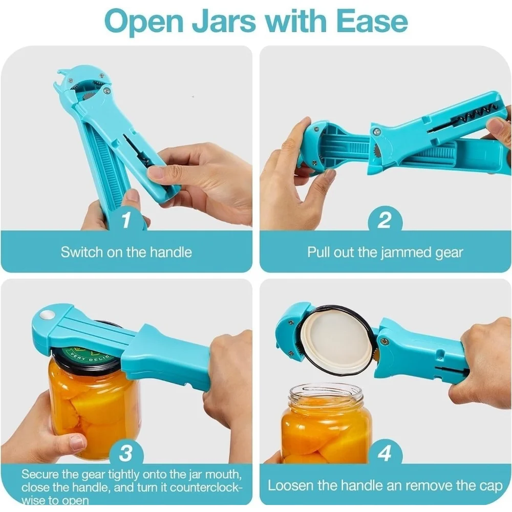 Jar Opener Bottle Opener and Lid Opener for Seniors with Arthritis, Weak Hands